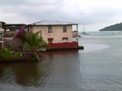 Latin America - Port Town in Panama Stock Footage