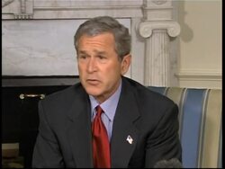 Bush and Swedish PM on Iraq, Guantanamo News Clip