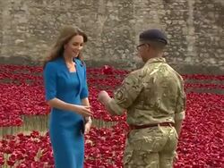 Royals Plant Ceramic WW1 Poppies at Tower of London News Clip