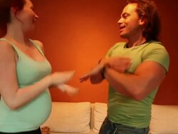 Pregnant Couple Stock Footage