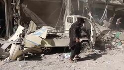 CLEAN : Regime air raids on Aleppo kill 53 in the last 24h News Clip