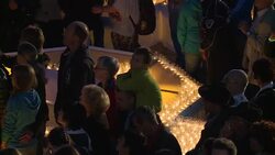 CLEAN : Sea of candles marks magical rally that shook Berlin Wall News Clip