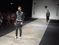 Models on the runway at Buenos Aires Fashion Week on February 22, 20110, in Buenos Aires, Argentina. (Footage by Meche Marmol/LatinContent/Getty Images) Stock Footage