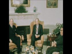 SYND 25 2 75 FORD AND KISSINGER MEET NATO CHIEF IN WASHINGTON News Clip