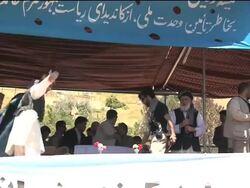 Karzai on campaign trail ahead of presidential elections; voxpops News Clip