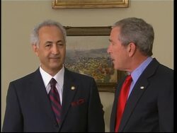 Bush recieves credentials of Iraqi ambassdor News Clip