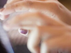 Woman using Tablet computer Stock Footage