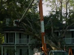 Widespread Damage And Casualties After Tornadoes Rip Through South Stock Footage