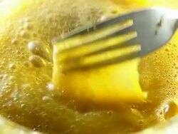 Preparing Omelet : HD Slow motion Stock Footage