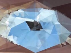 WATCHING YOU : close up, low poly style (LOOP) Stock Footage