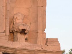 CU ZO Shot of Philopappos Monument / Athens, Attica, Greece Stock Footage