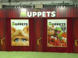 ATMOSPHERE: Signage at the The World Premiere of Walt Disney's 'The Muppets' at Hollywood CA. (Footage by WireImage Video/Getty Images Entertainment Video) Stock Footage