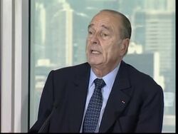 Chirac comments on EU, China and terror News Clip
