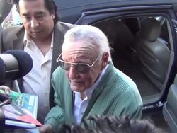 Stan Lee on what superhero he wished he made as he Stock Footage