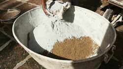 Mixed Cement for construction Stock Footage