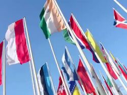 United Flags Stock Footage