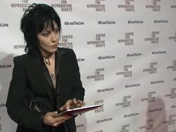 Joan Jett at Center for Reproductive Rights 2013 Gala Jazz at Lincoln Center Stock Footage