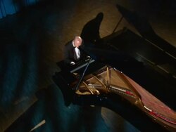 HD CRANE: Professional Piano Performance Stock Footage