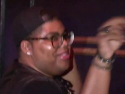 EJ Johnson arrives at Bootsy Bellows in West Hollywood, 08/09/13 Stock Footage
