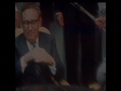 SYND 25 8 75 PRESS CONFERENCE WITH PRESIDENT SADAT AND DR. KISSINGER News Clip