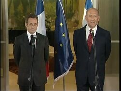 French president meets Israeli PM Olmert, sots Instructional Video