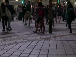Pedestrians at Shibuya crossing. Tokyo, Japan. Stock Footage