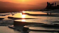 HD: Cotton Castle 'Pamukkale' Stock Footage