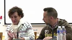 CLEAN : Tears of Spanish Ebola nurse as she leaves hospital News Clip