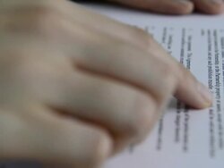 Signature and Stamping of "Confidential" word Stock Footage