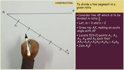How to Divide a Line Segment in a Given Ratio Instructional Video