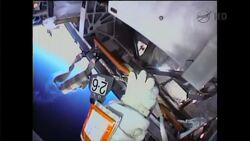 Two space station astronauts popped in a new pump during a rare Christmas Eve spacewalk Tuesday, eager to wrap up urgent repairs to a cooling system. Early pressure tests look good. (Dec. 24) News Clip