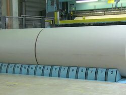MS Paper production at paper mill / Weener, Lower Saxony, Germany Stock Footage