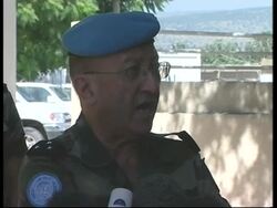 WRAP Hospital aftermath of three soldiers killed; UN general comments; Saniora News Clip