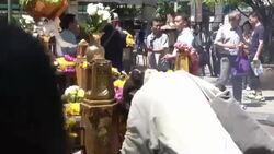 Bangkok Bombing Shrine Reopens Stock Footage