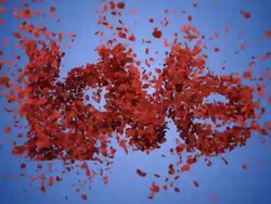 Falling in love.blue Background (Concept) Stock Footage