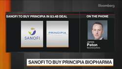 Sanofi to Buy Principia Biopharma in $3.4 Billion Deal News Clip