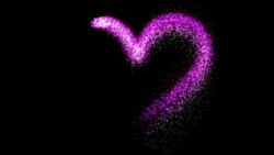 heart shape particle Stock Footage