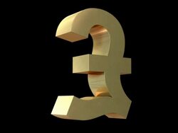 Gold Pound Stock Footage