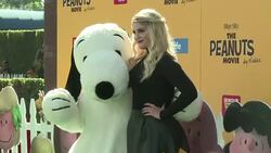 CLEAN : Snoopy gets red carpet treatment at Peanuts premier News Clip