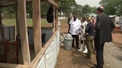 Justine Greening Opens Ebola Treatment Centre News Clip