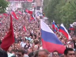 Pro Russian Flags Waved In Ukraine News Clip