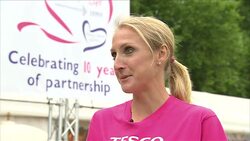 Interview with long distance runner Paula Radcliffe News Clip