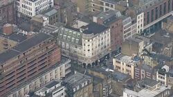 Aerials of Hatton Gardens Safe Deposit Box Ltd crime scene News Clip