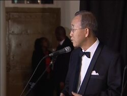 UN chief, Zuma and Mandela's wife at Sports for Peace gala dinner Instructional Video