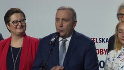 Poland's opposition leaders react to exit polls News Clip