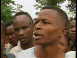 ZAIRE: FOREIGN AID WORKERS ARE THREATENED &amp; RELIEF FOOD LOOTED News Clip