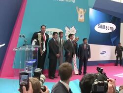 Everyone's Olympic Games with Samsung & David Beckham Stock Footage