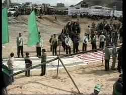 Pro-Iraq Hamas rally, J'lem mayor comments on Arafat News Clip