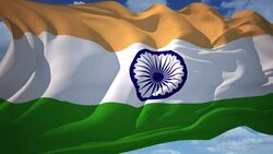 India Flag Stock Footage