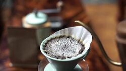 Pour over drip coffee Stock Footage